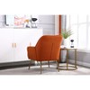 Sapphtopaz Accent Chair Velvet Modern Mid Century Comfortable Bedroom Lounge Armchair for Living Room, Bedroom, Nursery, Office, Indoor - 2 of 4