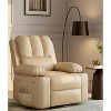 Jojoka Recliner Sofa Chair for Adults, 360° Swivel Rocking Lazy Chair with Heat Massage, Cup Holders and Side Pocket, Living Room Chair - 4 of 4