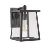 Chloe Lighting Gabriel Transitional 1 Light Textured Black Outdoor Wall Sconce 12" Tall - 2 of 4
