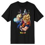 Dragon Ball Super Character Men's Black Crew Neck T-Shirt