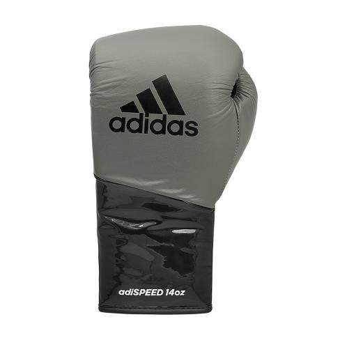 Adidas Limited Edition Adispeed Gloves Target : 14oz Gray/black Pro - Boxing 500