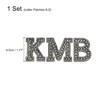 Unique Bargains DIY Clothes Repair Decorative Glitter Alphabet Rhinestone English Letter Iron-on Patches 1 Set - 2 of 4