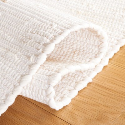 Ivory and Beige Handwoven Cotton 8' x 10' Area Rug