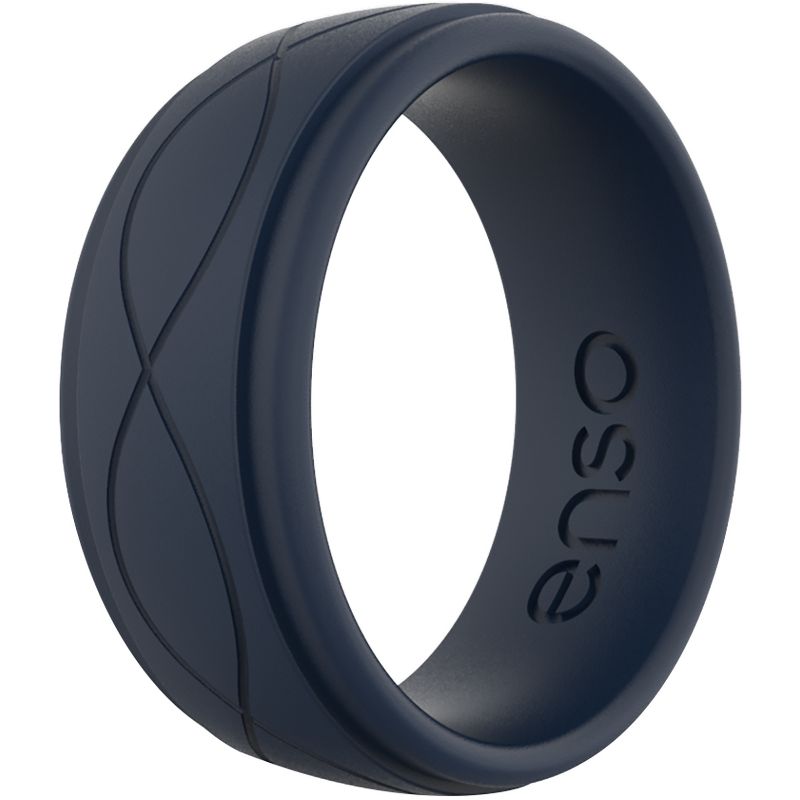 Enso Rings Men's Infinity Series Silicone Ring, 1 of 2