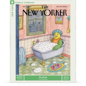 New York Puzzle Company Bird Bath 500 Piece Puzzle - 1 of 4
