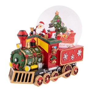 Northlight Santa Driving the Train Musical Christmas Snow Globe - 8.25" - 1 of 4