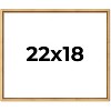 PosterPalooza | Classic Modern Gold Picture Frame - UV Acrylic, Backing Board, Hanging Hardware Included - 2 of 4