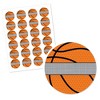 Big Dot of Happiness Nothin' but Net - Basketball - Baby Shower or Birthday Party Circle Sticker Labels - 24 Count - 2 of 4