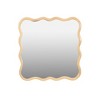 Solid Wood Wavy Rectangle Mirror Modern Mirror Wall Decor for Bathroom, Bedroom, Living Room, Dining Room(Contains Mirror Only) - 4 of 4