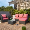 ARTPLAN Indoor/Outdoor All Weather Chair Cushions Set Deep Seat Back Pillows Outdoor Cushions for Patio Furniture - 2 of 4