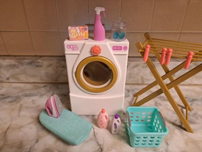 Our Generation Laundry Day Washing Machine Dollhouse Accessory Set for 18''  Dolls