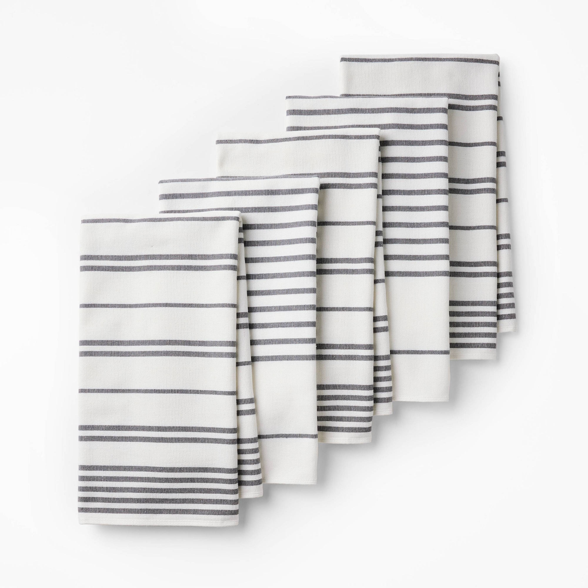 5pc Kitchen Towels Gray - Figmint™