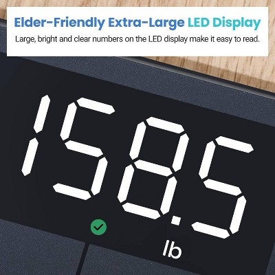 Etekcity Digital Bathroom Scale with LED Display and Tempered Glass