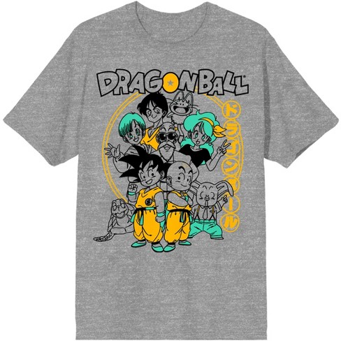 Dragon Ball Origins Men's Grey Heather Crew Neck Tee - L : Target