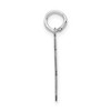 Black Bow Jewelry 14k White Gold, Jersey Collection, Small Number 63 Pendant - 2 of 4