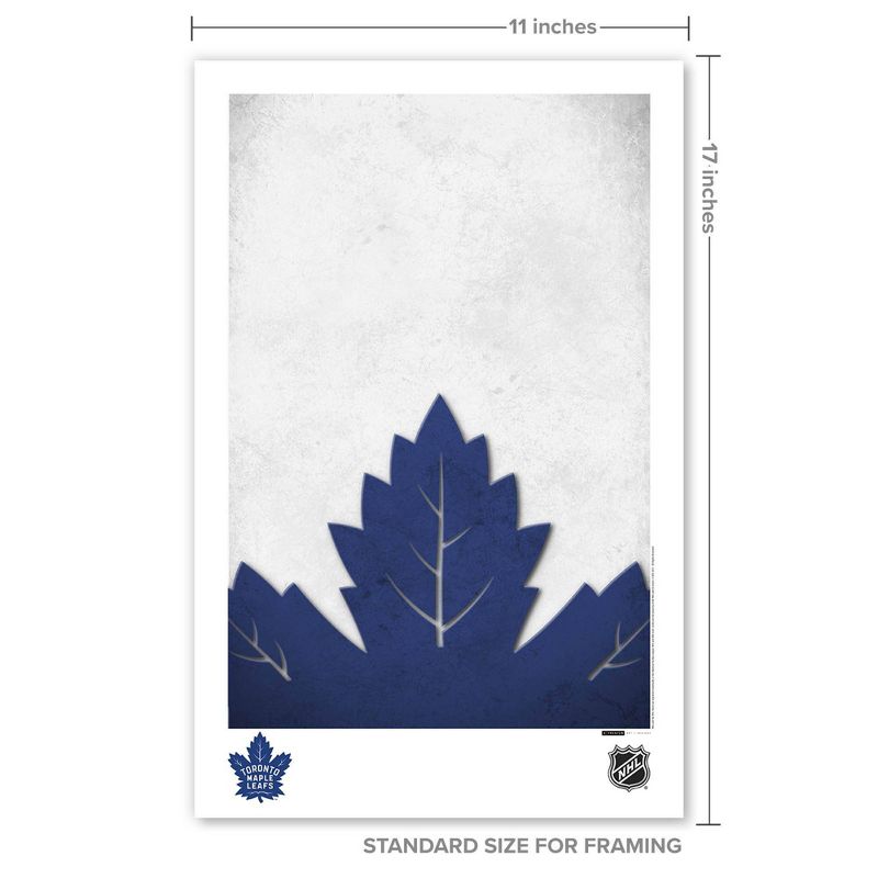 NHL Toronto Maple Leafs Logo Art Poster Print, 3 of 5