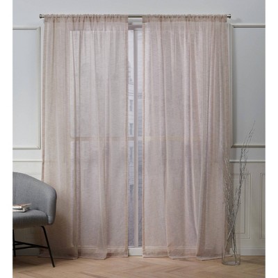 Belfry Rod Pocket Sheer Window Curtain, Nicole Miller Curtains Home Goods
