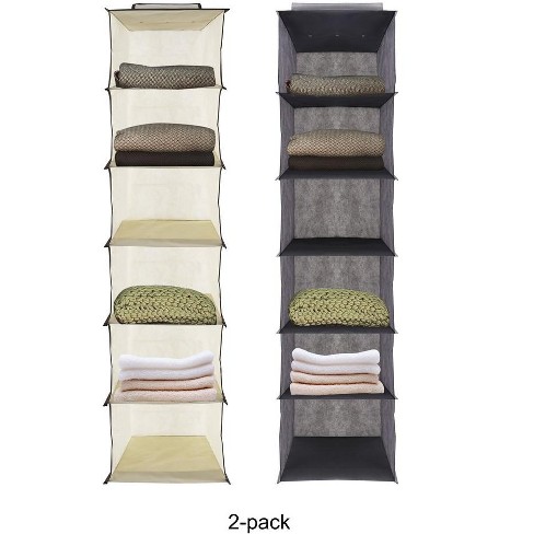 3 Shelf Hanging Closet Organizer Gray - Room Essentials™ : Target