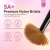SAVILAND Acrylic Nail Brushes Set: Sizes 8, 10, 14 Nail Brushes Pink. (Size 8/10/14, Pink) - 3 of 4