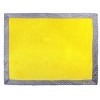 Bacati - Solid Yellow with Solid Border Blanket (Yellow/Grey Border) - 2 of 4
