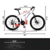DSVIMOY Bicycles, 26 inch Mountain Bike for Teenagers Girls Women, 21-Speed Mountain Bike with Dual Disc Brakes, White, 65"*24.8"*37.4" - 2 of 4