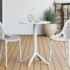 WestinTrends Playa 23.5" Outdoor Polypropylene Resin Round Patio Bistro Dining Table for 2 - 2 of 4