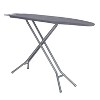 Seymour Home Products 4 Leg Mesh Top Ironing Board with Iron Rest Solid Gray: Full Size Adjustable Steel Frame - image 3 of 4