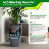 2PC Tall Round Tapered Planter, Indoor/Outdoor Self Watering Pots, Large Flower Pot Outdoor with Built-in Drainage and a Water Level for Home - 3 of 4