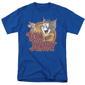 Men's Tom And Jerry Water Damaged T-Shirt - 1 of 4