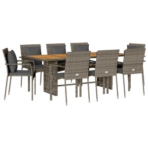 vidaXL Garden Dining Set Grey - 1 of 4