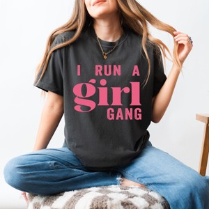 Simply Sage Market I Run A Girl Gang Garment Dyed Tee - 1 of 4