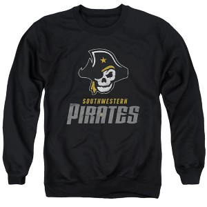 Southwestern University Official Distressed Primary Logo Adult Crewneck Sweatshirt - 1 of 4