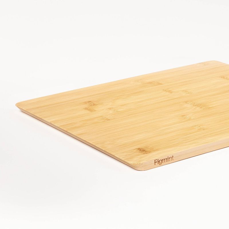 2pc Reversible Bamboo Cutting Board Set Natural - Figmint&#8482;, 5 of 6