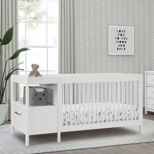 Delta Children Zoe 5-in-1 Convertible Crib and Changer - 1 of 4