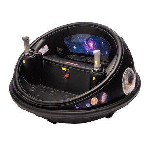12V Kids Bumper Car, Electric Ride On Toy w/Remote Control, 360 Degree Spin, Music, 2 Speeds & Seat Belt - 1 of 4