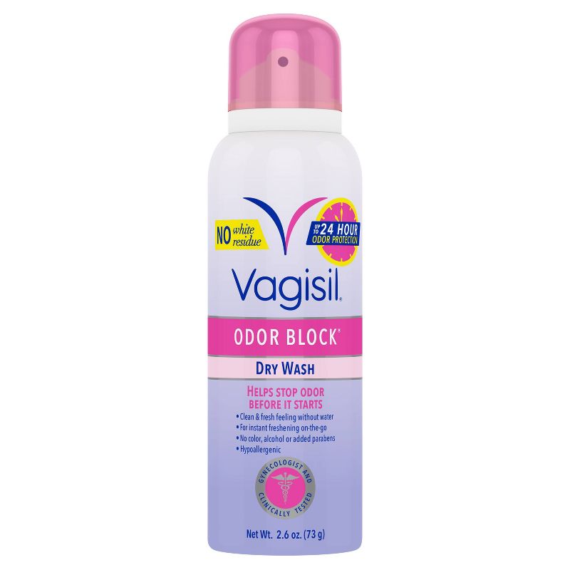 Vagisil Odor Block Feminine Dry Wash Deodorant Spray for Women - 2.6oz, 3 of 8