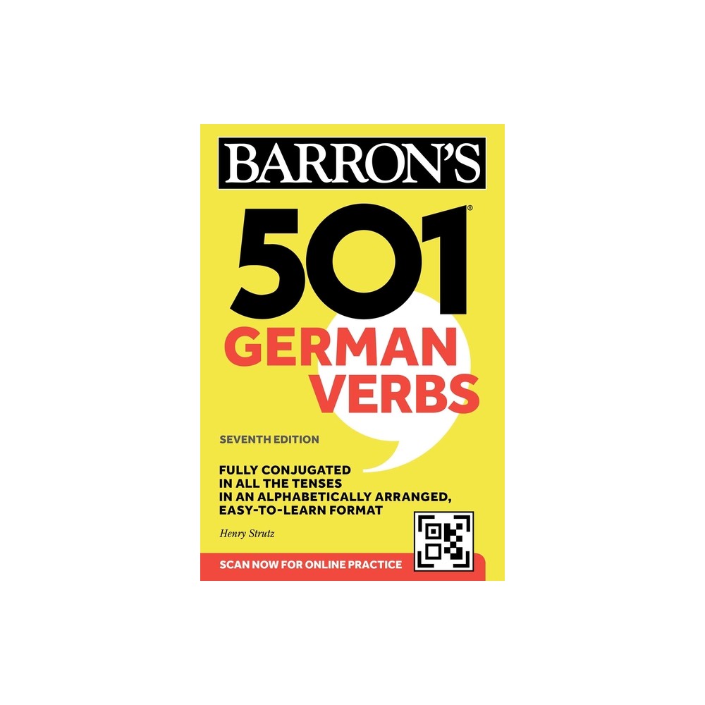 501 German Verbs, Seventh Edition - (Barrons 501 Verbs) 7th Edition by Barrons Educational Series & Henry Strutz (Paperback)