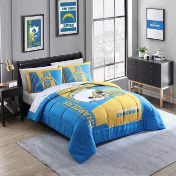 NFL Los Angeles Chargers Status Bed In A Bag Sheet Set - Queen