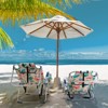 Sevobal Outdoor Portable Chairs Beach Chair with Adjustable Backrest Storage Pouches for Backyard Garden Poolside, Multicolored, 24.8*27.56*38.98 - 4 of 4