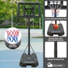 Dexmalle Height Adjustable basketball hoop stand 6.5ft - 10ft with 44 Inch Backboard and Wheels - 3 of 4