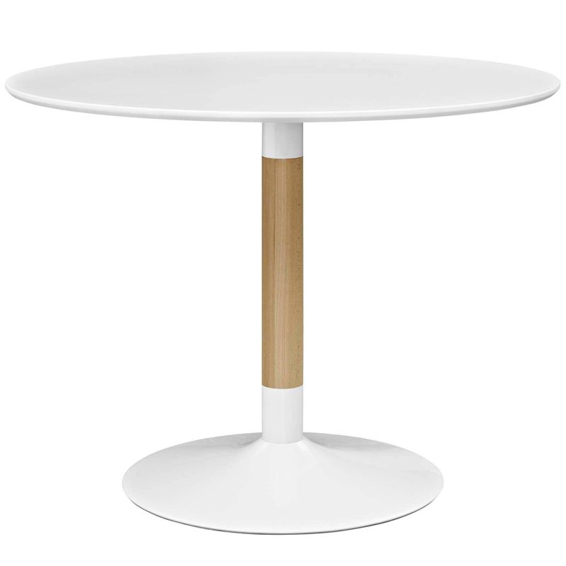 Whirl Round Dining Table White - Modway, 1 of 5