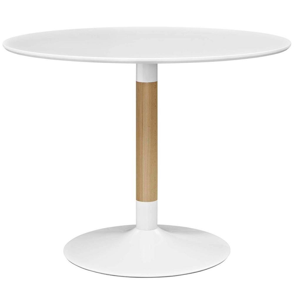 Photos - Dining Table Modway Whirl Round  White  