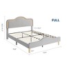 Bed Frame, Upholstered Platform Bed Frame with Adjustable Headboard, Wooden Slat Support, No Box Spring Required - 2 of 4
