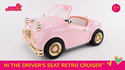Our Generation In the Driver Seat Cruiser - Pink Convertible for