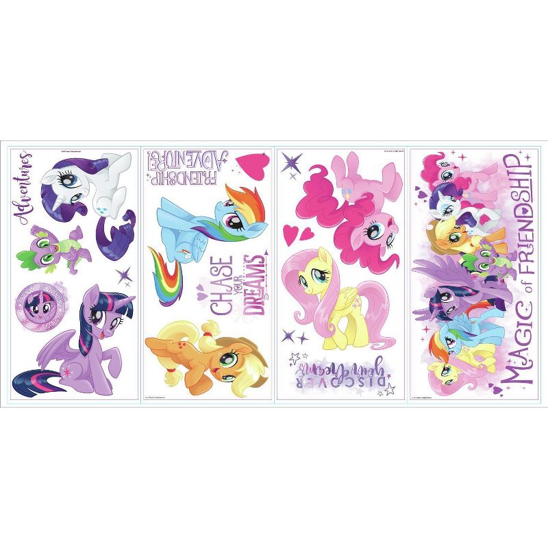 RoomMates My Little Pony The Movie Peel and Stick Kids&#39; Wall Decal 4 Sheets, 3 of 8