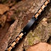 Stainless Steel and Walnut Wood Bracelet with Buckle Clasp, Lightweight Stylish Accessory for Women and Men - 3 of 4