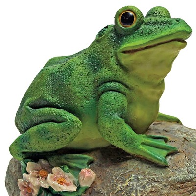 Thurston Green Resin Frog Garden Rock Statue