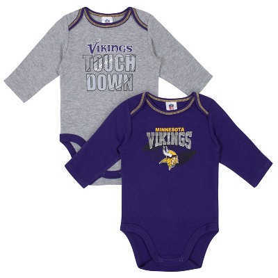 NFL Infant Boys’ 3-Pack Short-Sleeve Bodysuits - Minnesota Vikings