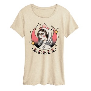 Women's - Star Wars - Leia Tattoo Short Sleeve Graphic T-Shirt - 1 of 4