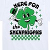 Boys' - Instant Message - St. Patrick's Day Here For The Shenanigans Short Sleeve Graphic T-Shirt - 2 of 4